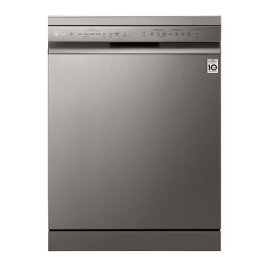 LG New QuadWash Steam Dishwasher, Inverter Direct Drive, Easy Rack plus, Platinum Silver Color