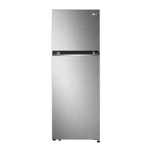 266L Top Freezer Fridge in Platinum Silver Steel, Cool pac
